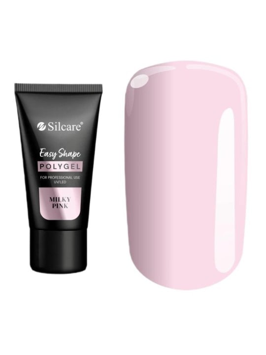 Silcare gel acrilico easy shape polygel rosa latteo 30 g