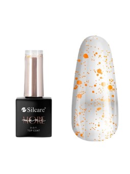 Silcare mani more dot top coat per unghie arancione 10g