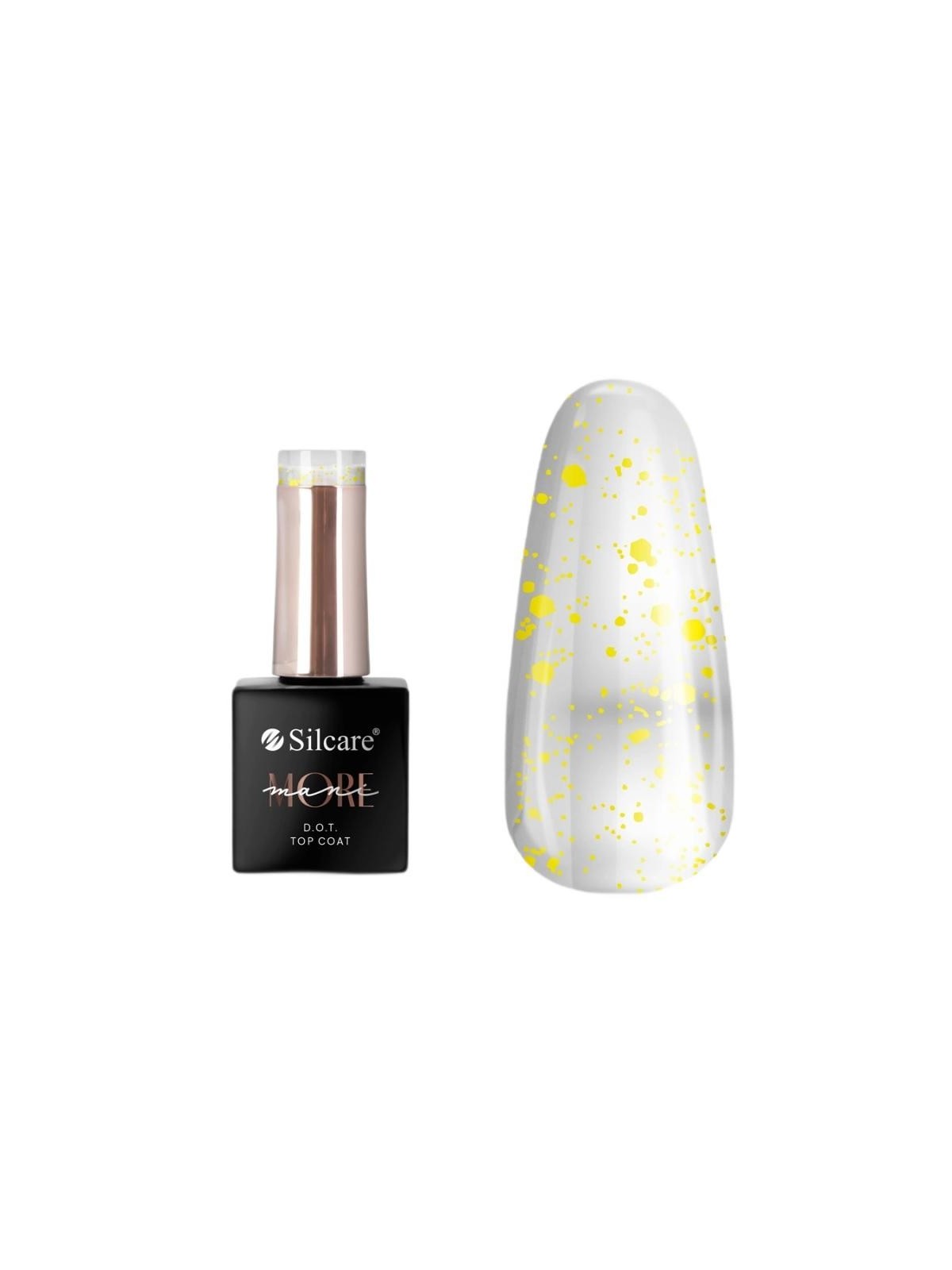 Silcare top coat per unghie mani more dot giallo 10 g