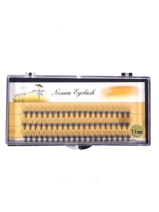 Sunone ciuffi di ciglia premium da 11 mm, 60 pezzi