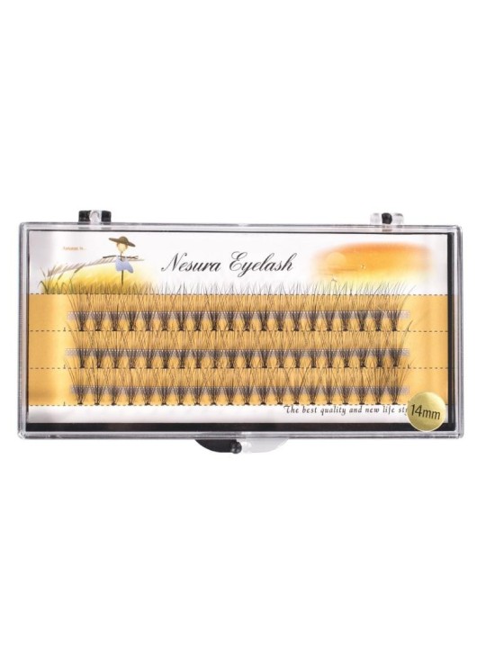 Sunone ciuffi di ciglia premium da 14 mm, 60 pezzi