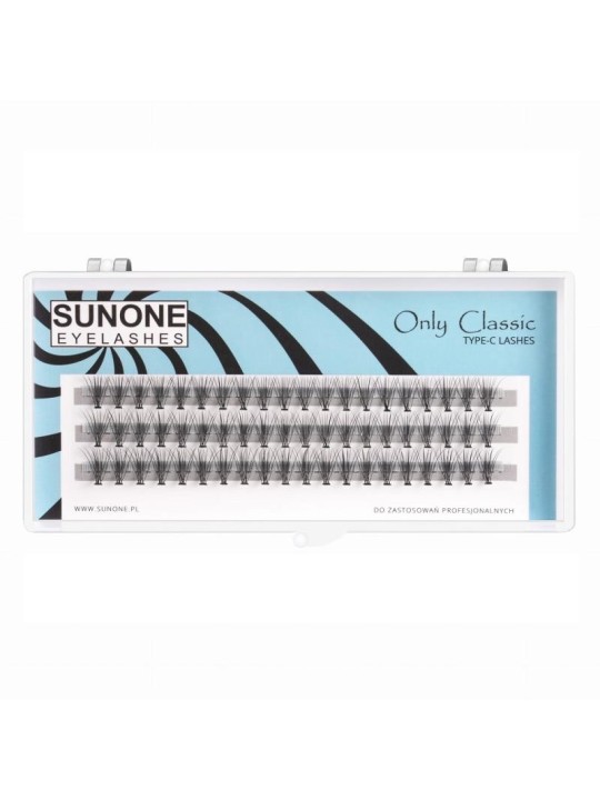 Sunone solo ciglia classiche ciuffi standard 14mm 60 pezzi