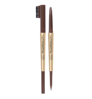 Wibo matita per sopracciglia 3 in 1 eyebrow stylist con pettine 1 marrone chiaro