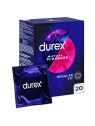 Durex preservativi mutual pleasure con puntini e gel performa, 20 pezzi.