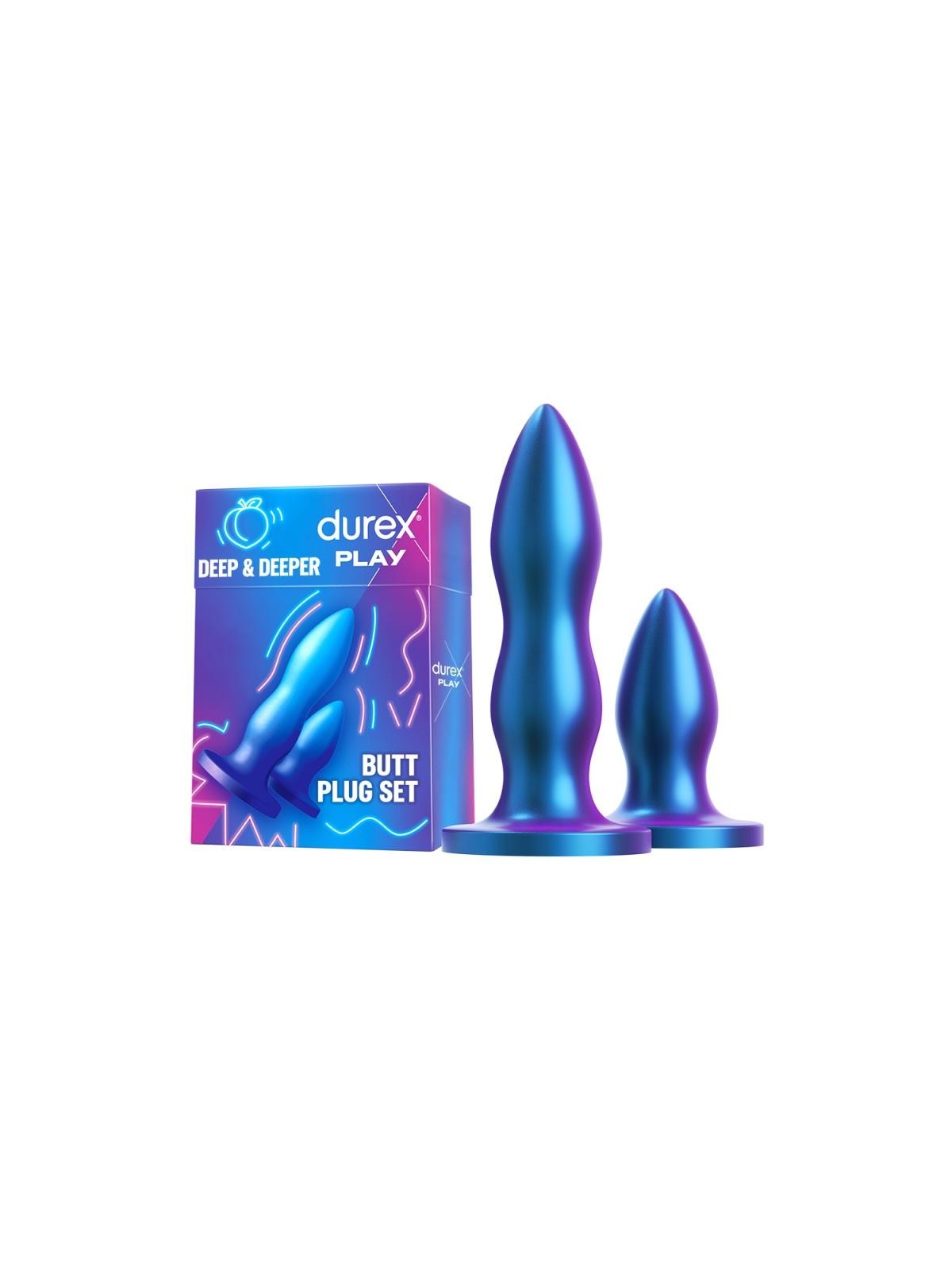 Durex plug anale set play deep & deeper butt plug