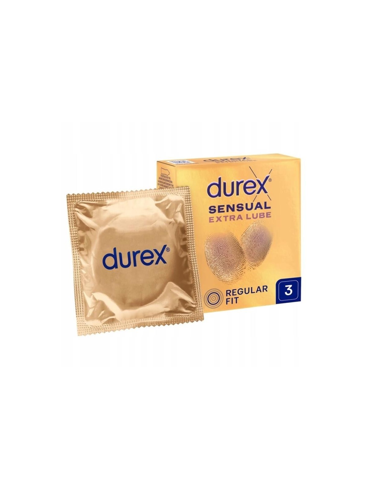 Durex preservativi sensual extra lubrificati 3 pezzi