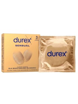 Durex preservativi sensuali 3 pezzi.