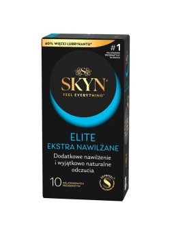 Skyn preservativi elite extra lubrificati senza lattice, 10 pezzi.
