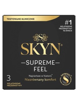 Skyn preservativi sottili senza lattice supreme feel, 3 pezzi.