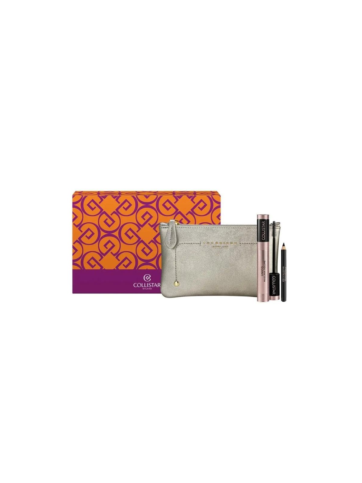 Collistar set unico mascara mascara 13ml + matita occhi nera 0.8g + trousse