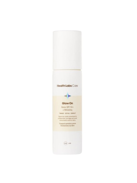 Healthlabs glow on cream spf50+ con melanina 50 ml