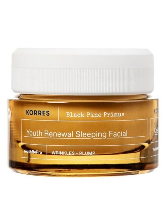 Korres crema viso anti-età da notte black pine primus 40 ml