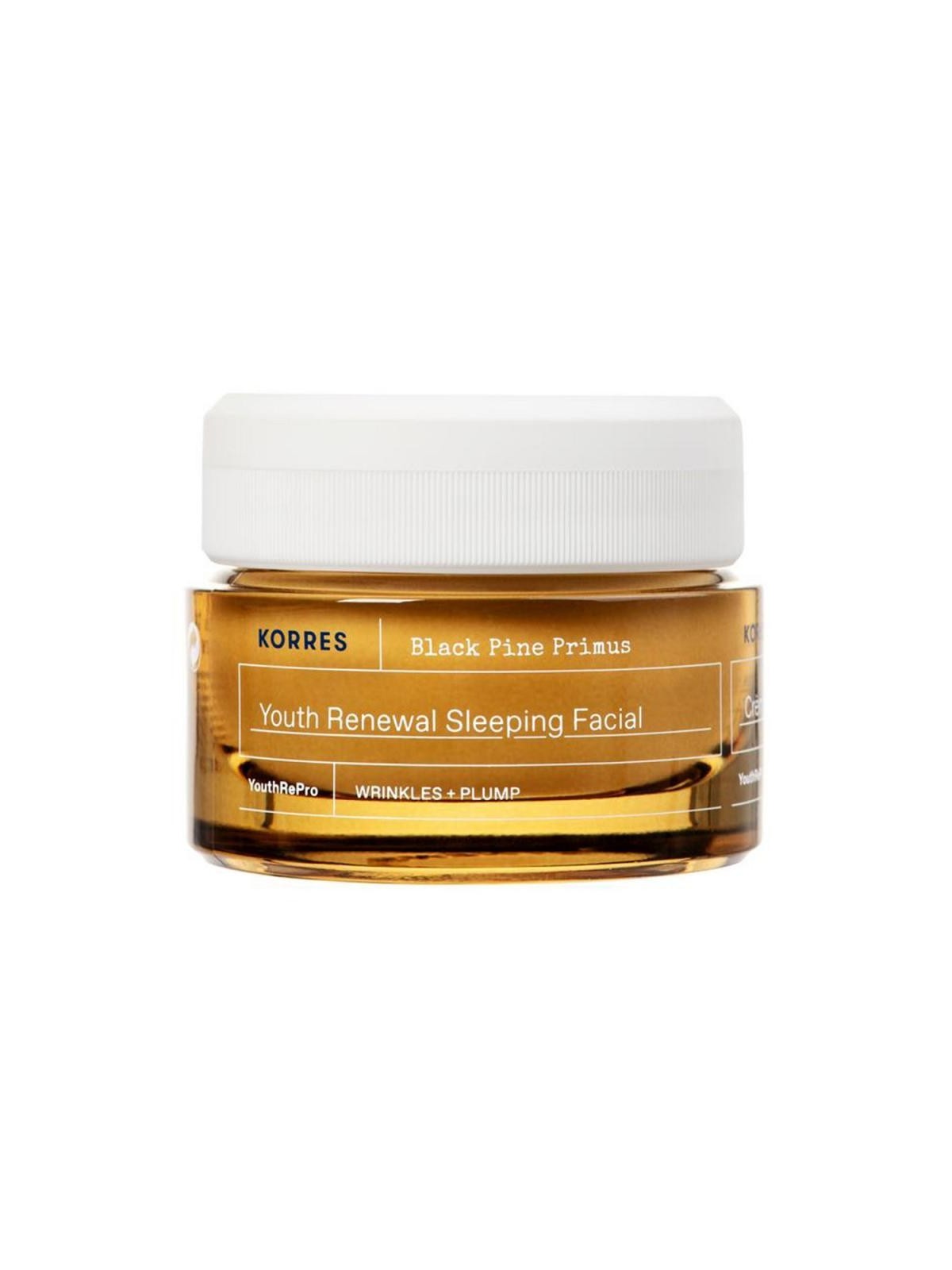 Korres crema viso anti-età da notte black pine primus 40 ml