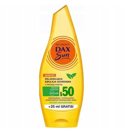 Dax Emulsione Solare Protettiva SPF50 Matcha Tea