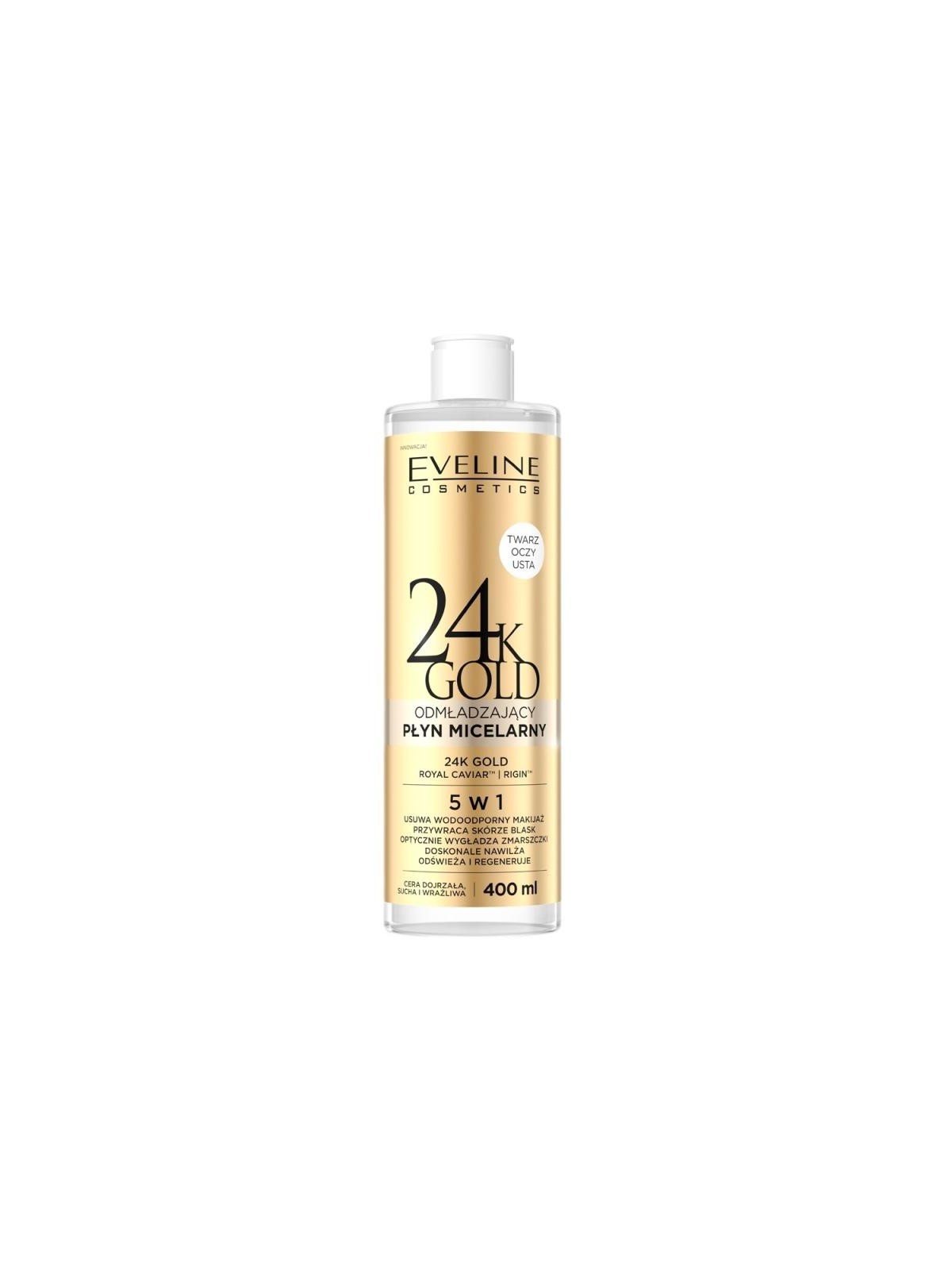 Eveline Fluido Micellare Oro 24K 5 in 1, 400ml