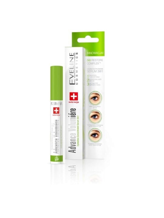 Siero per Ciglia Eveline Advance Volumiere 3 in 1