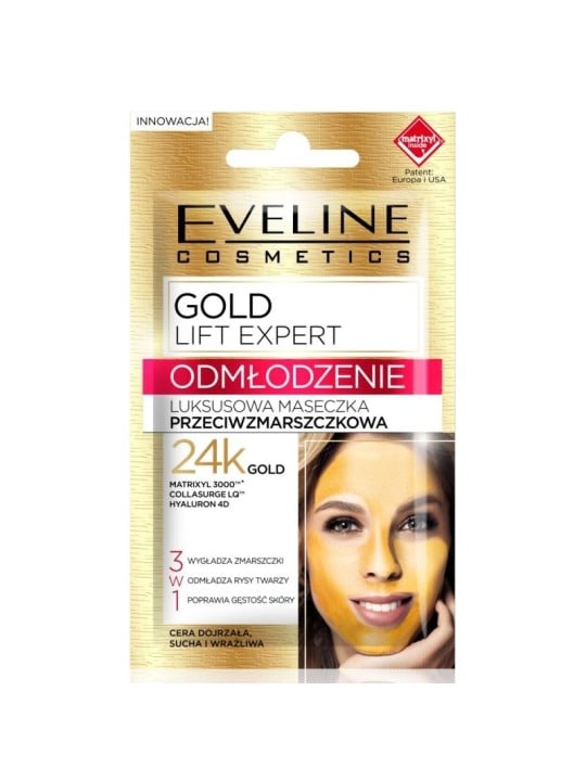 Eveline Maschera Antirughe Gold Lift 3 in 1
