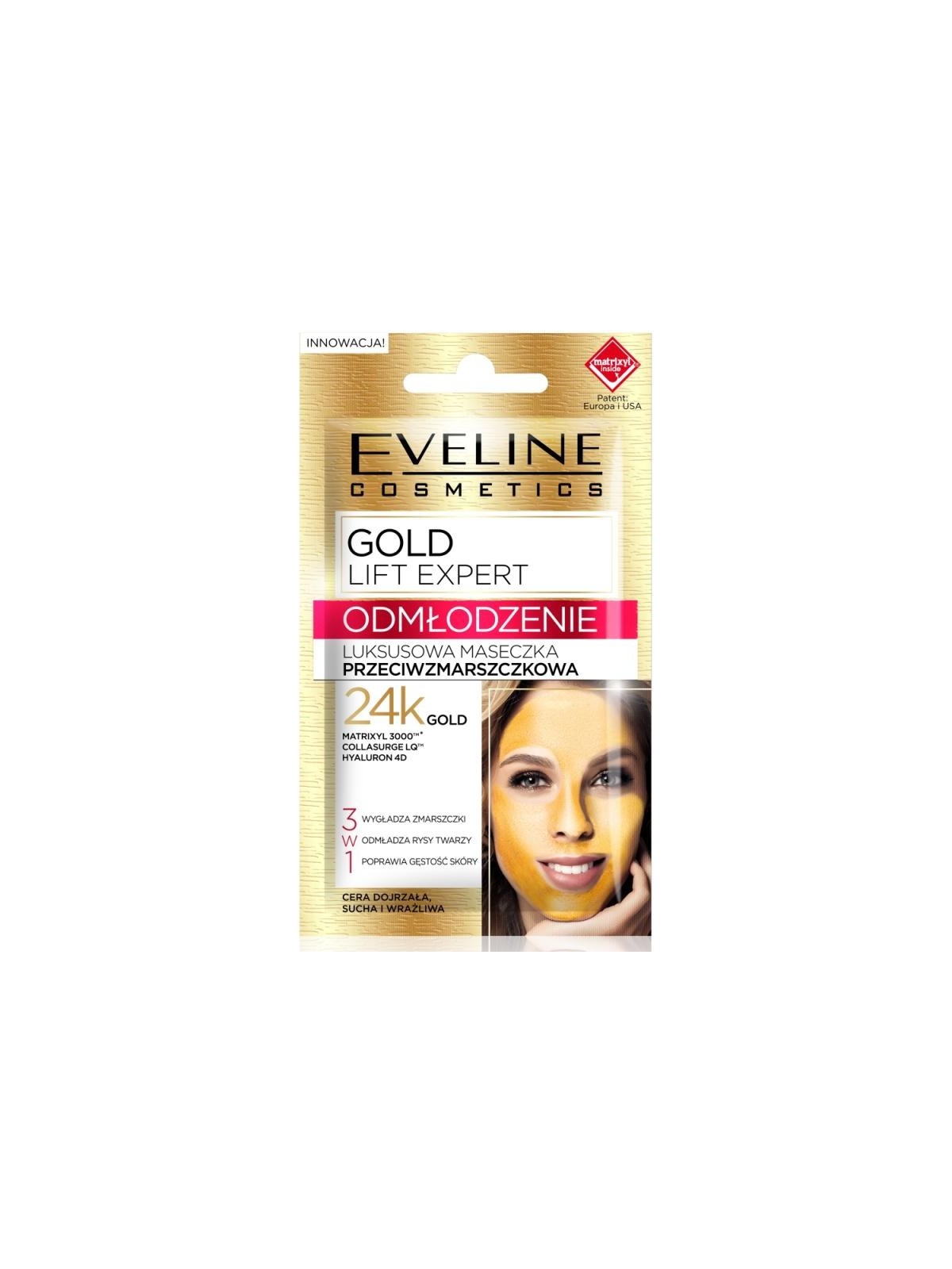 Eveline Maschera Antirughe Gold Lift 3 in 1