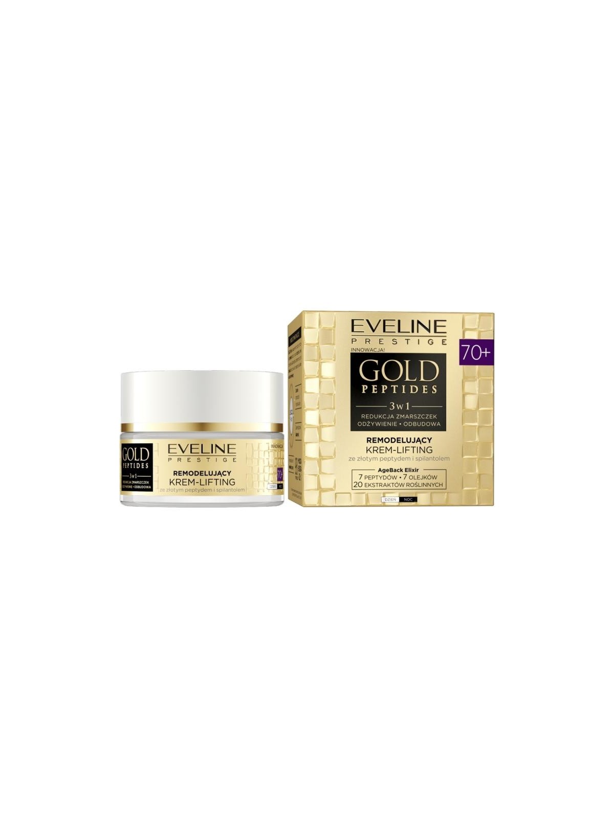 Eveline crema lifting peptidi d'oro 70+ 50ml