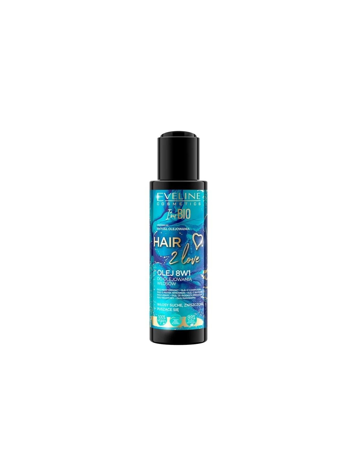 Eveline Hair 2 Love 8in1 Olio per Capelli