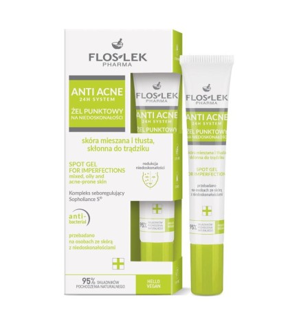 Gel Floslek Sistema Anti-Acne 24h per Imperfezioni 20ml