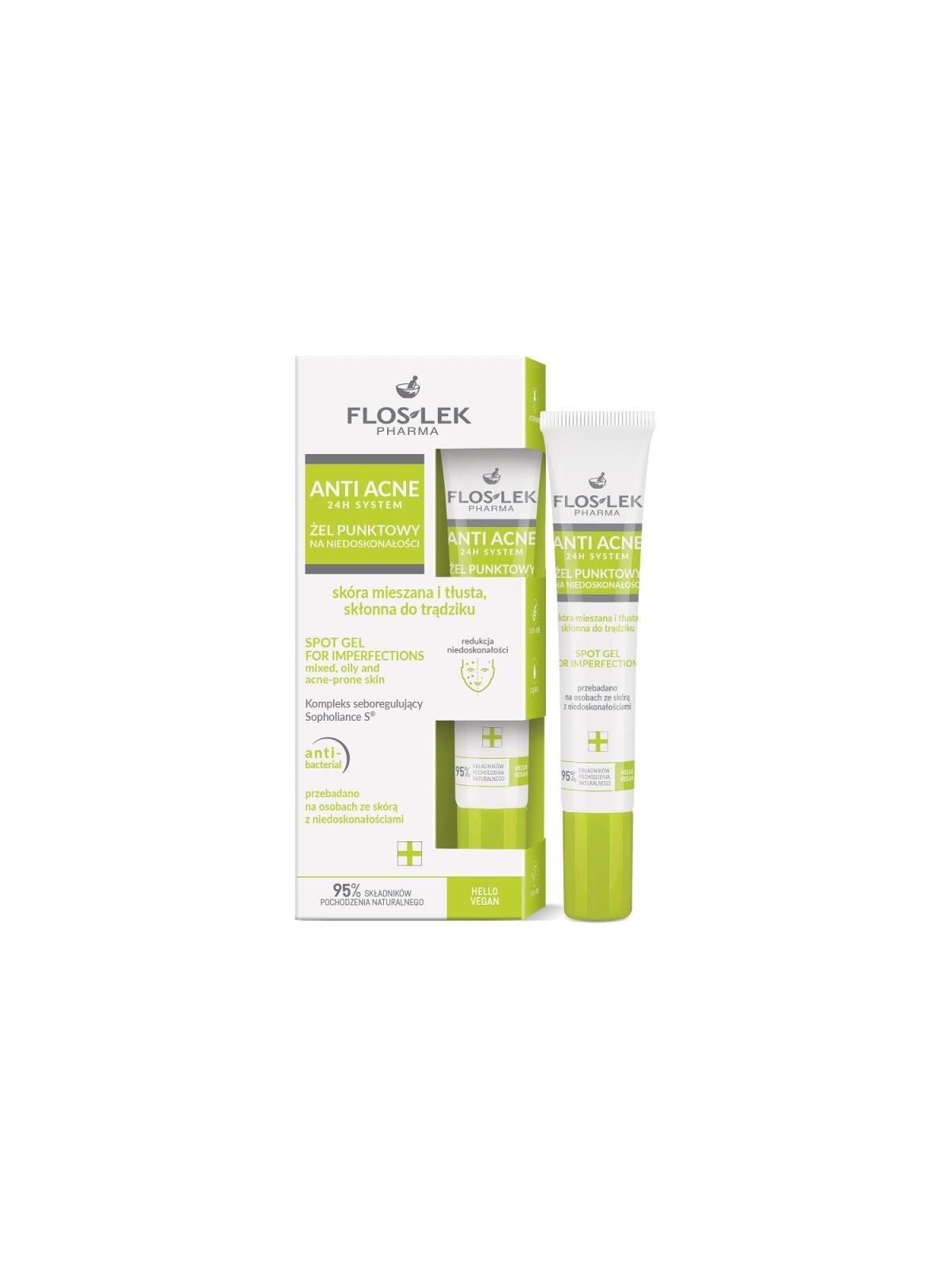 Gel Floslek Sistema Anti-Acne 24h per Imperfezioni 20ml