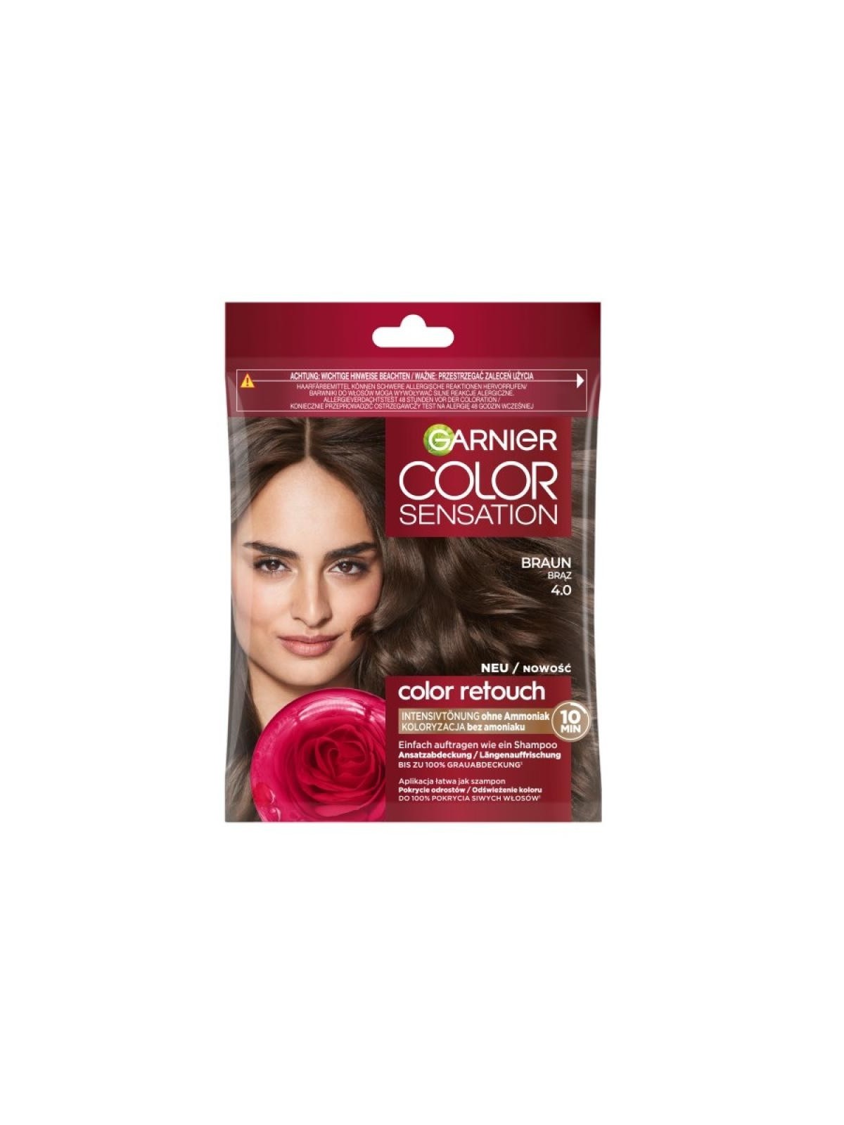Garnier shampoo color retouch color 4.0 castano GARNIER www.essenzetotalstyle.com 