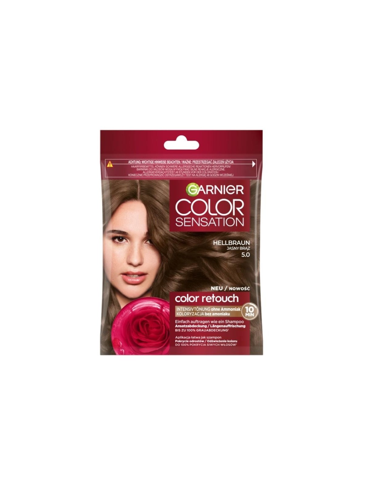 Garnier shampoo color retouch color 5.0 castano chiaro GARNIER www.essenzetotalstyle.com 