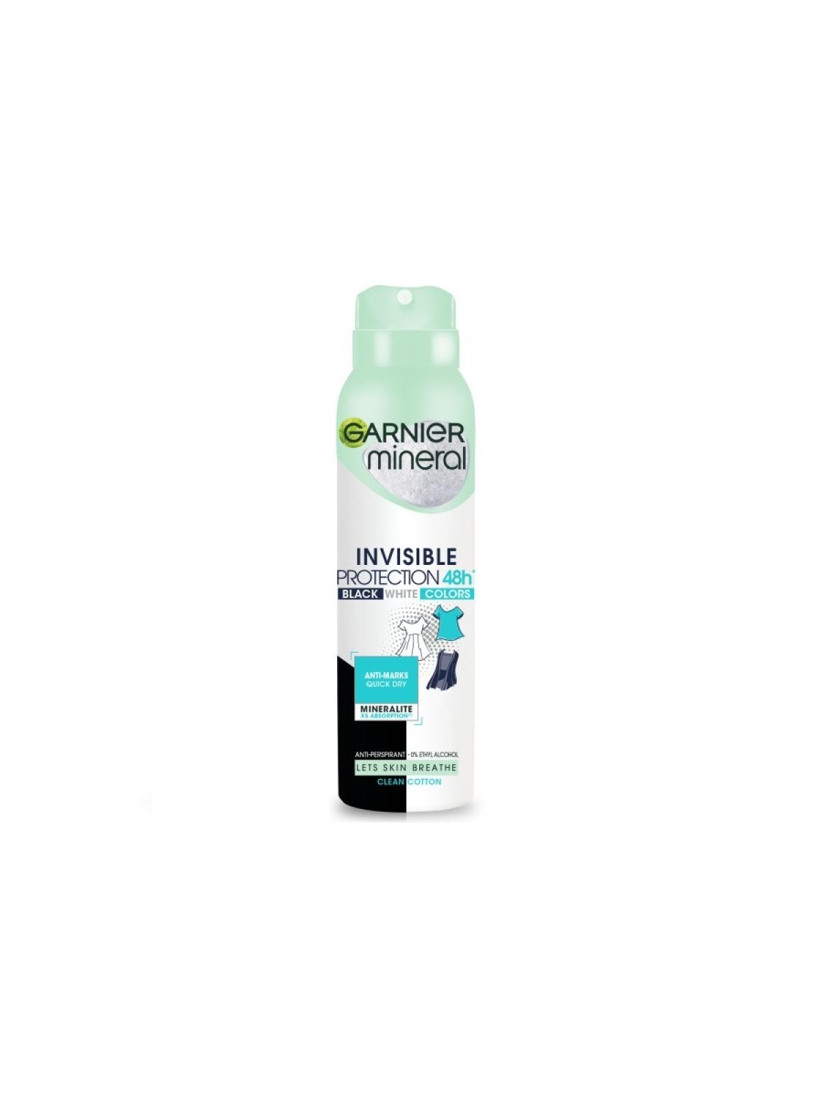 Garnier Spray Deodorante Invisibile 48h Cotton
