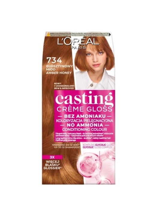 L'Oréal Tinta Capelli Casting 734 Miele Ambrato