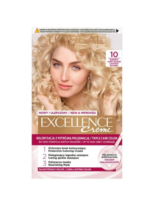 L'Oreal tinta per capelli Excellence Creme 10 Biondo