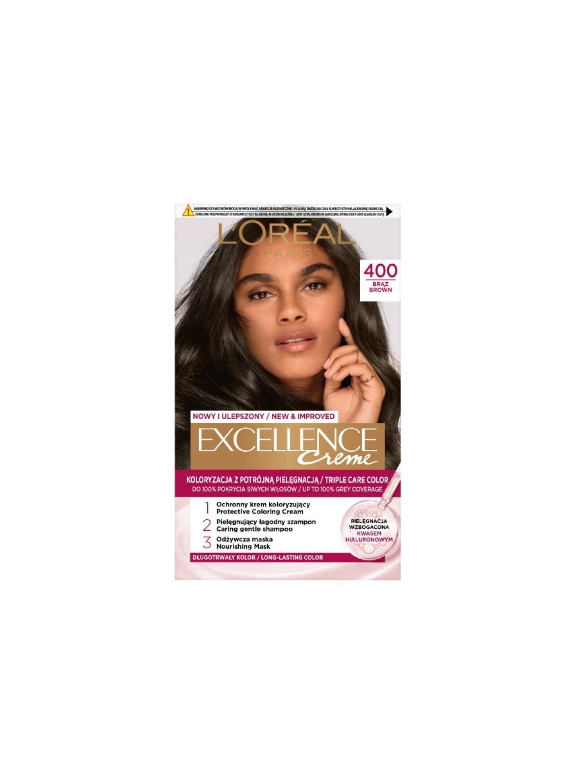 L'Oréal tinta per capelli Excellence Creme 4 Castano