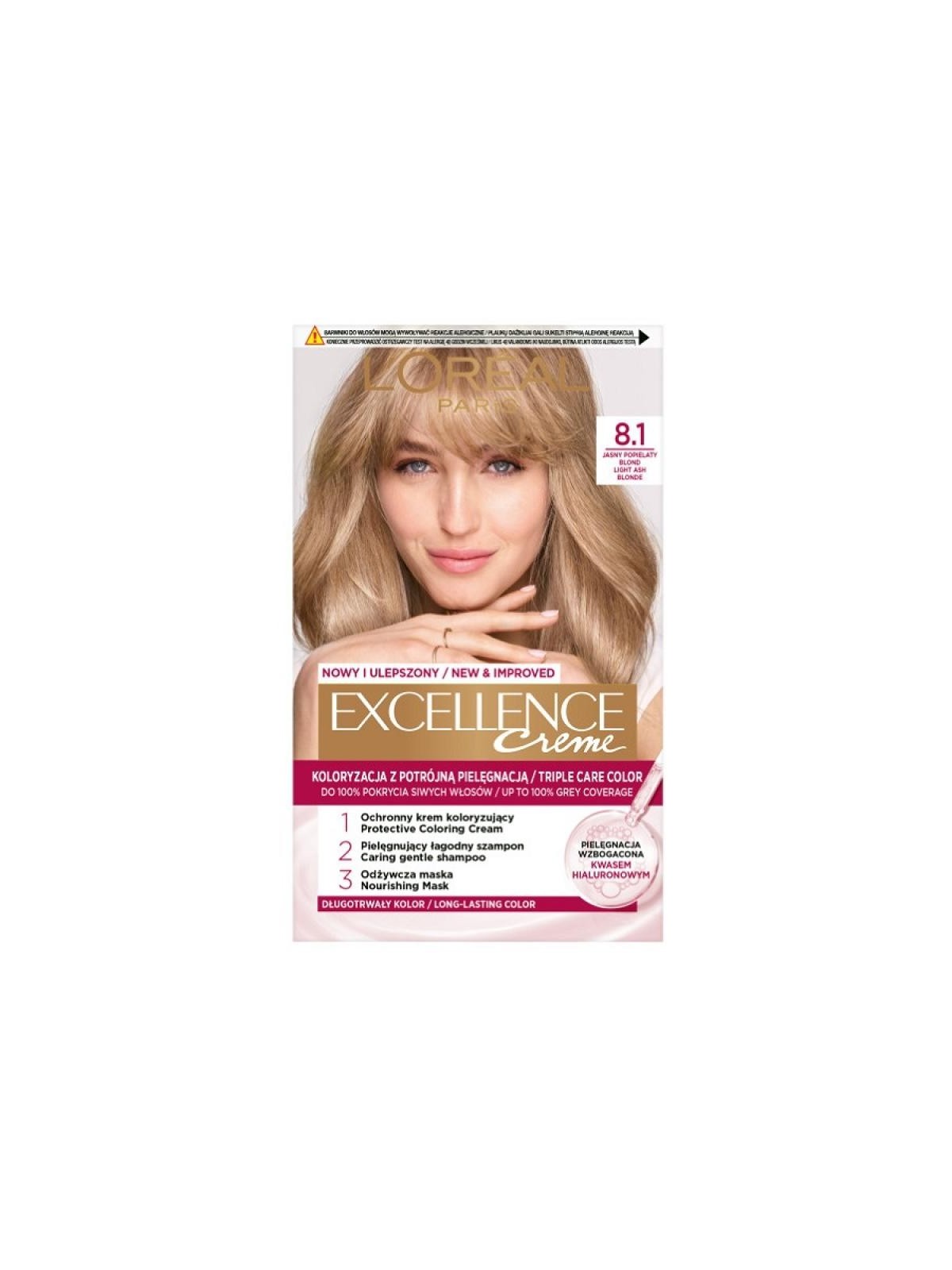 Tinta per capelli L'Oreal Excellence 8.1