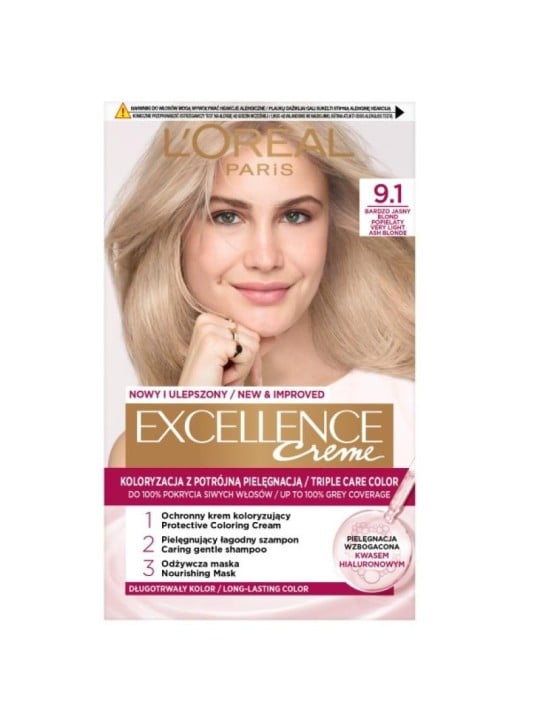 L'oreal Tinta Capelli Excellence 9.1 BJ Blond Pop