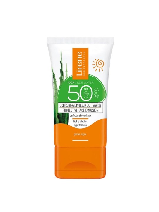 Lirene Lozione Solare Viso con Aloe SPF50 50ml