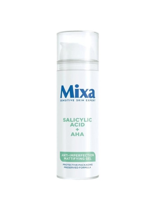 Mixa Gel Viso Opacizzante - 50ml con Acidi AHA e Salicilico