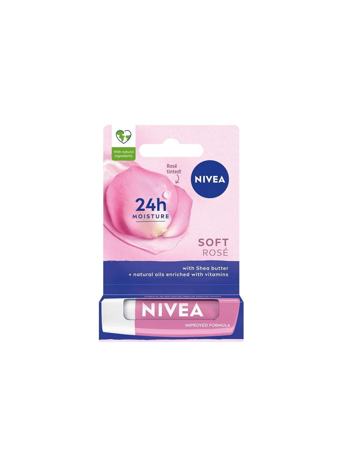 Nivea Rossetto Nutriente Soft Rose per labbra bellissime