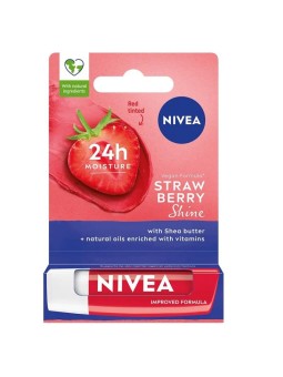 Nivea Rossetto Caring Shine alla Fragola 4,8g