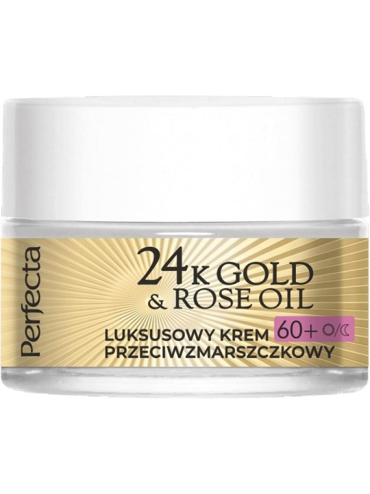 Crema Antirughe Oro 24k e Olio di Rosa 60+