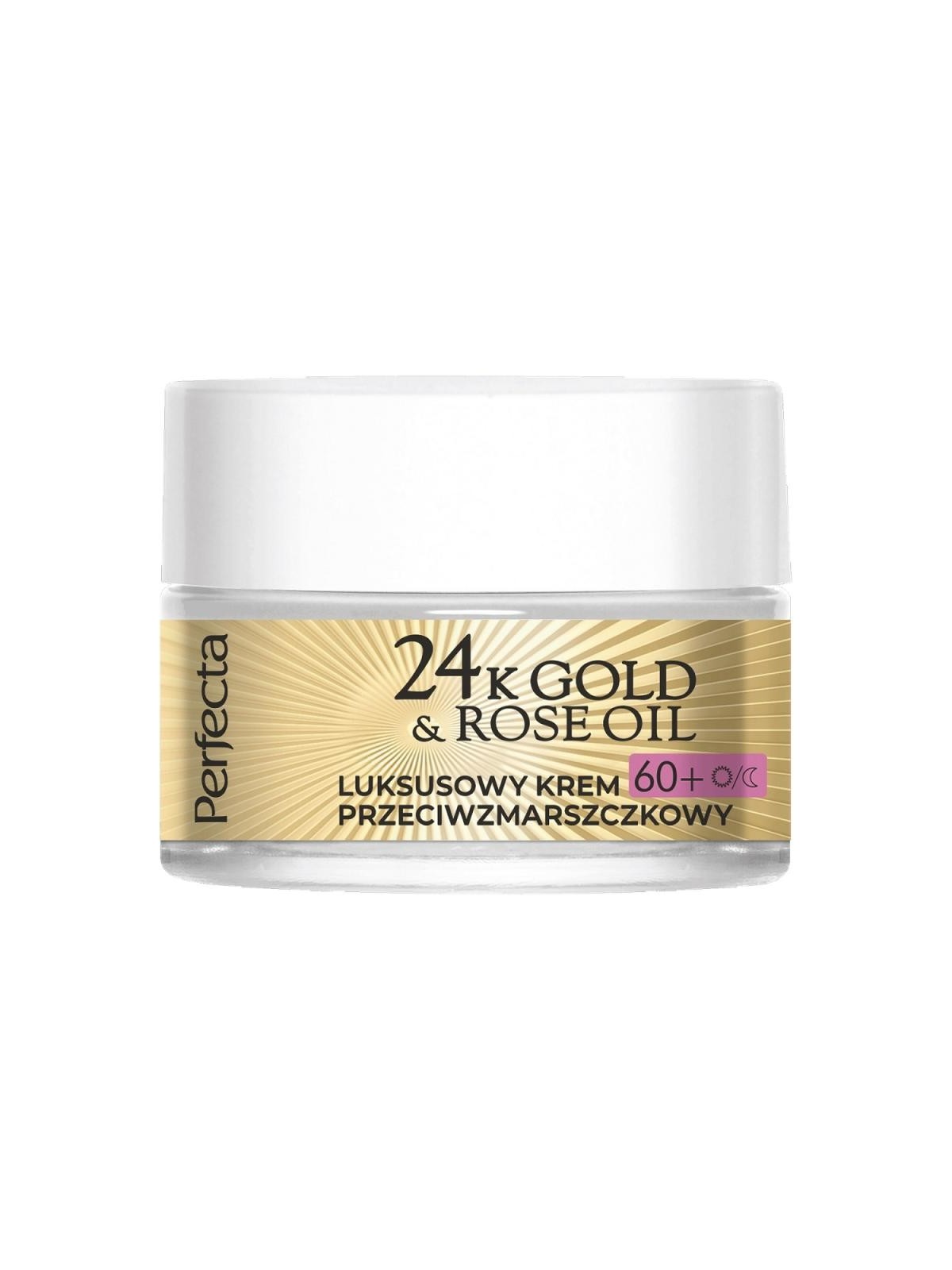 Crema Antirughe Oro 24k e Olio di Rosa 60+