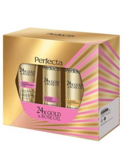 Perfecta: Set Peeling Rosa e Oro 24k con Tonico e Latte