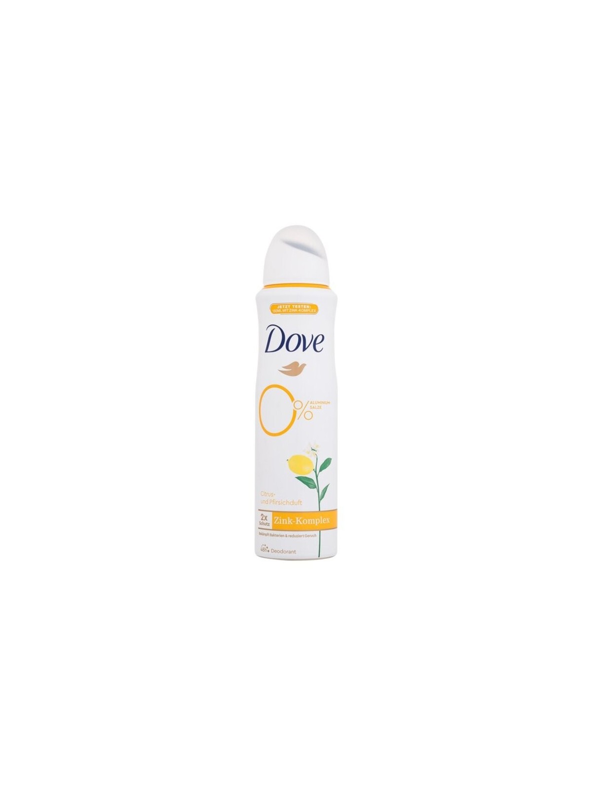 Dove Deodorante 0% ALU Citrus & Peach 150ml