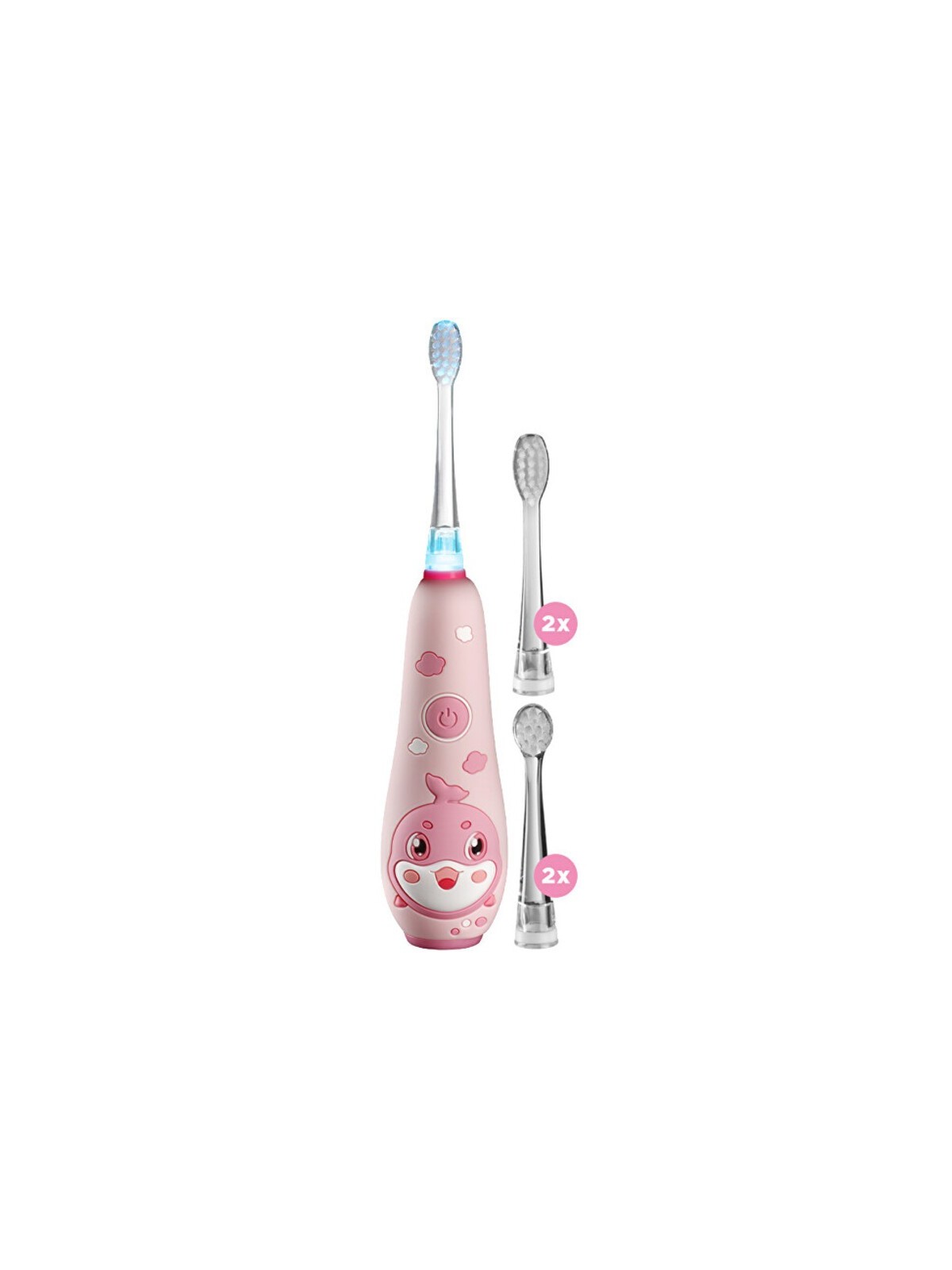 Spazzolino sonico rosa per bambini 1-5 anni