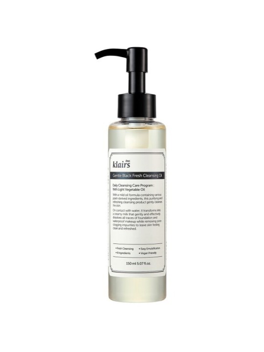 Klairs Olio Detergente Gentle Black Fresh 150ml