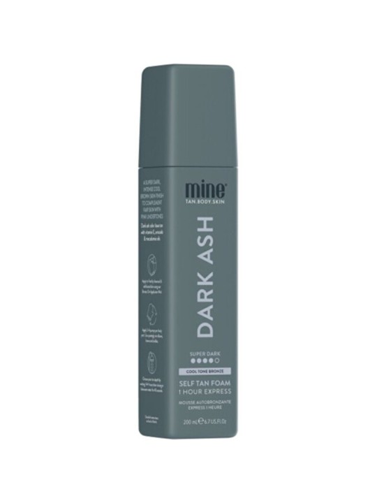 Minetan Dark Ash Self-Tan Foam Donna 200ml