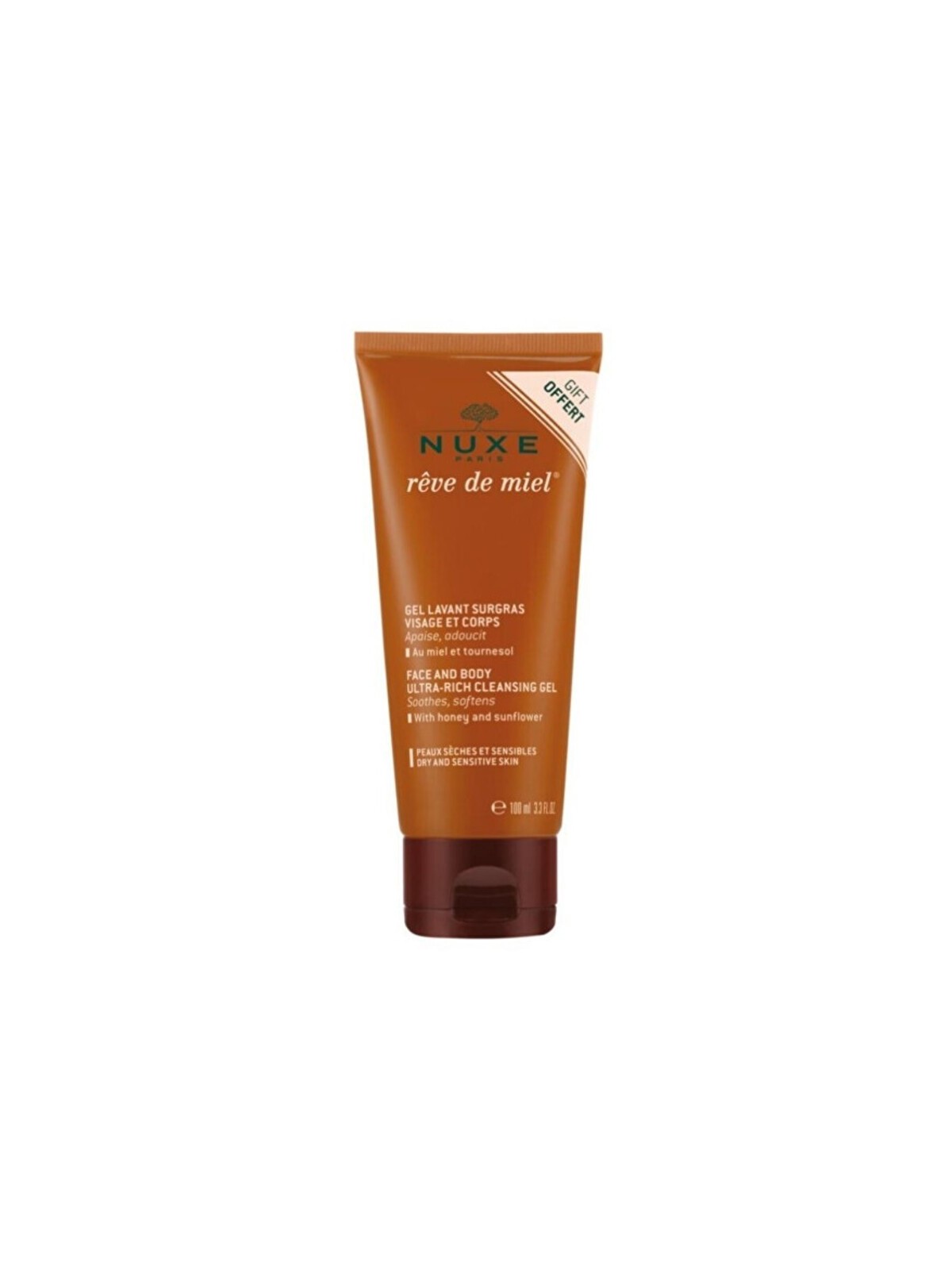 Nuxe Reve de Miel Gel Detergente Viso e Corpo 100ml