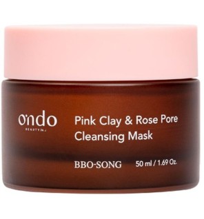 Ondo Beauty 36.5 BBO-SONG Pink Clay & Rose Pore Cleansing Mask - Cleansing facial mask donna 50ml
