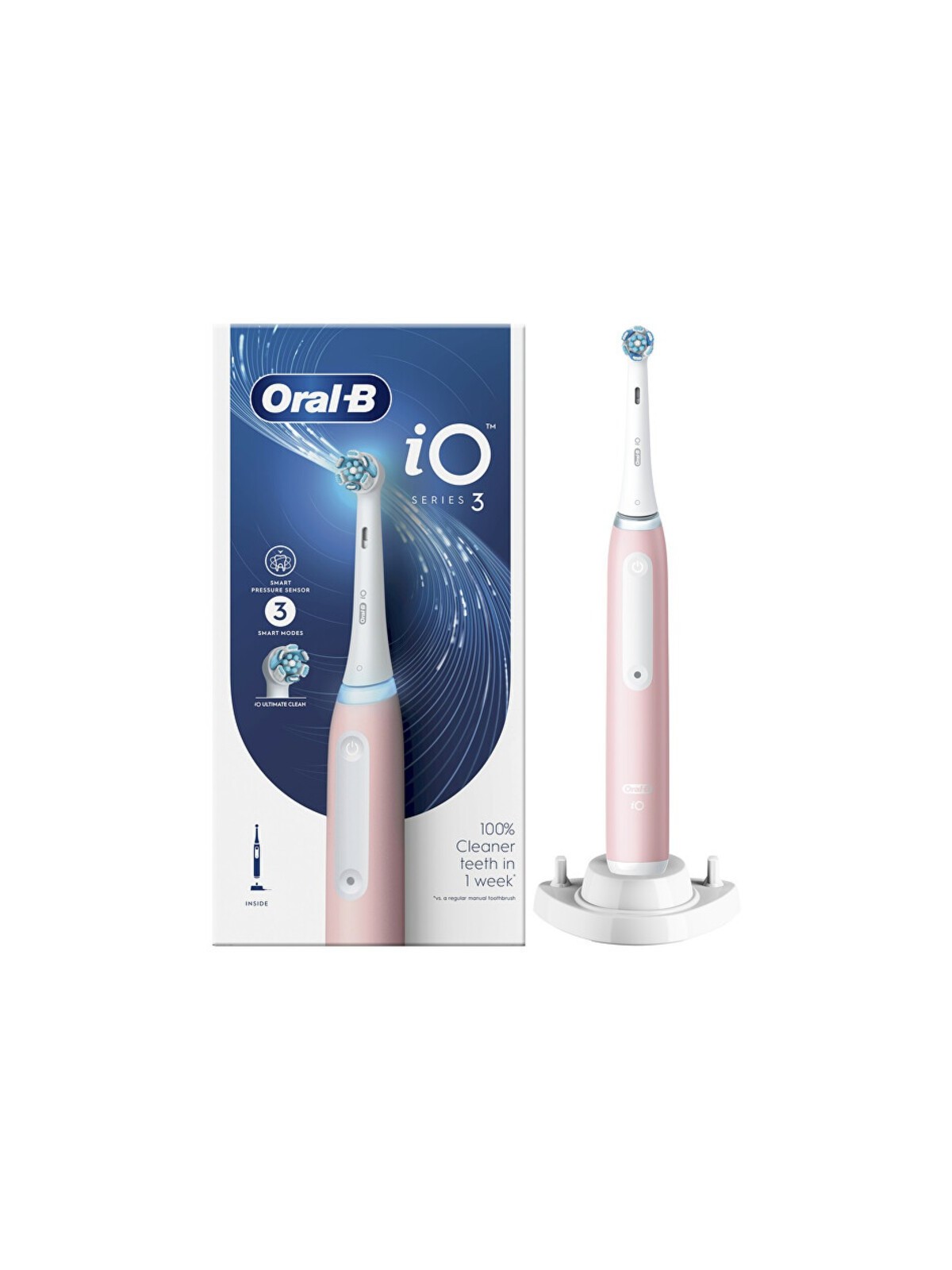Oral B iO Series 3 - Spazzolino Elettrico in Blush Pink