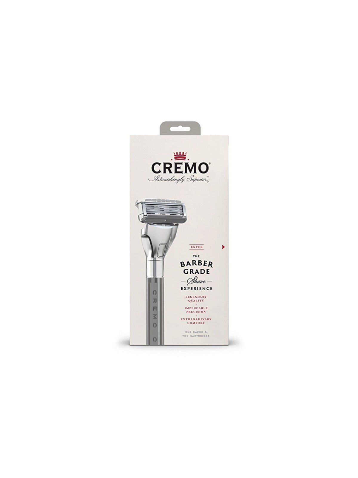 Cremo Rasoio Barber Grade con Testine di Ricambio