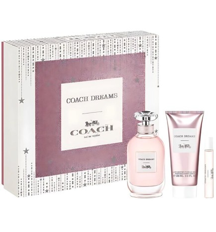 Coach Coach Dreams Gift set eau de parfum 90 ml, miniature eau de parfum 7.5 ml and body lotion 100 ml donna 90ml